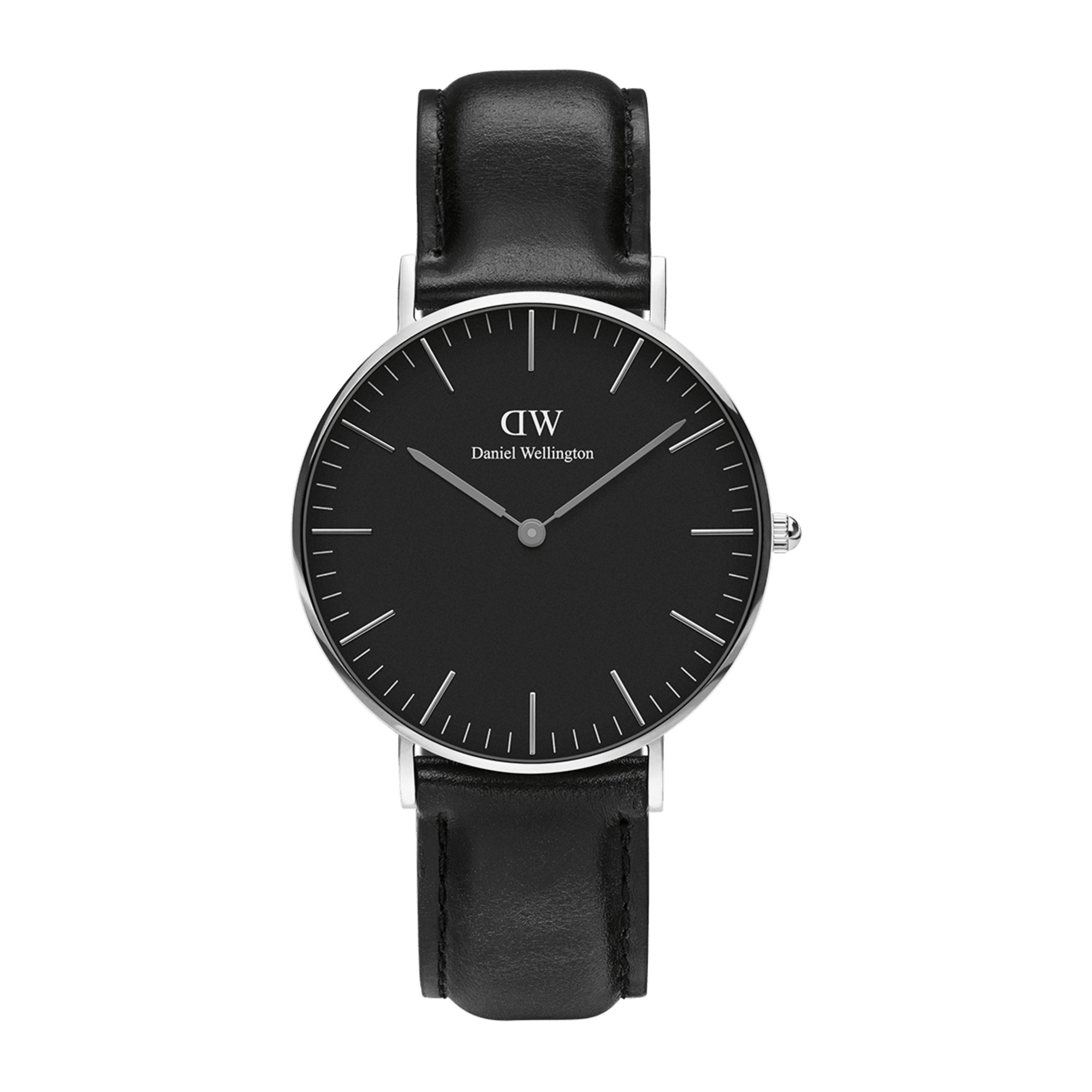 腕時計 daniel wellington black Sheffield - Black men's watch with silver details 40mm | DW