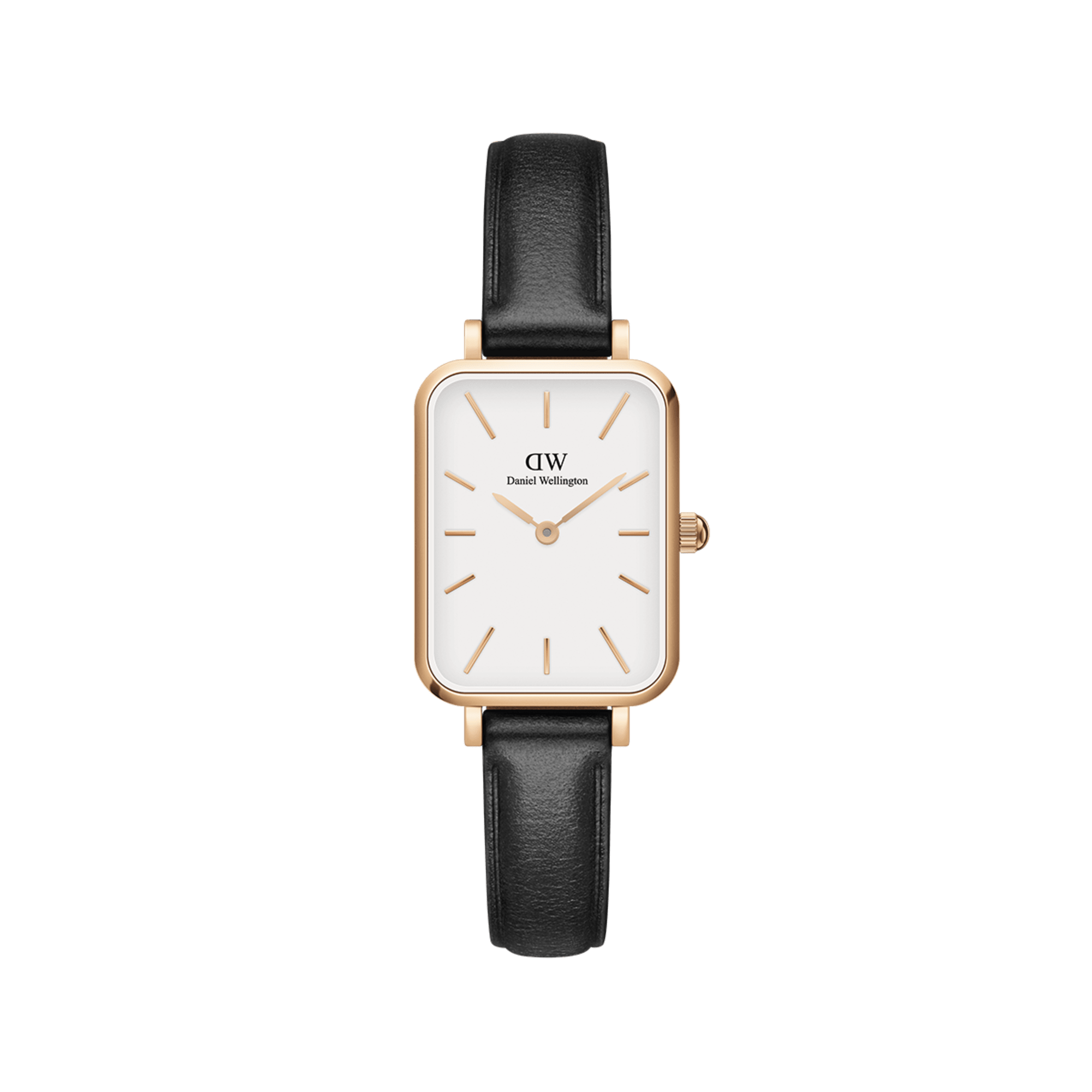 Quadro - Women's square watch with leather strap | DW