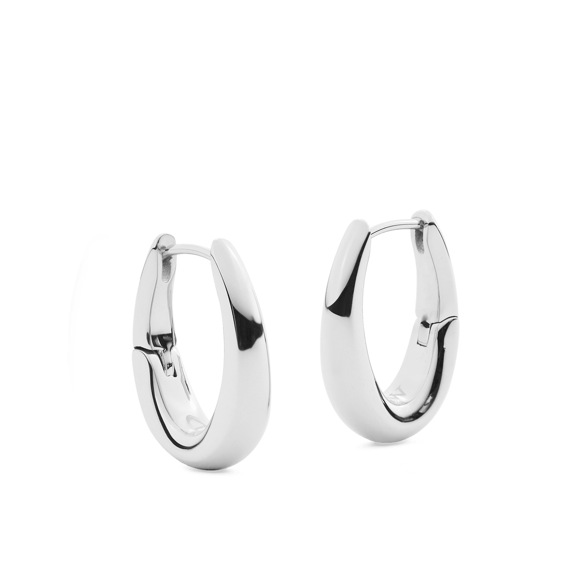 Flow Earring 20mm Silver