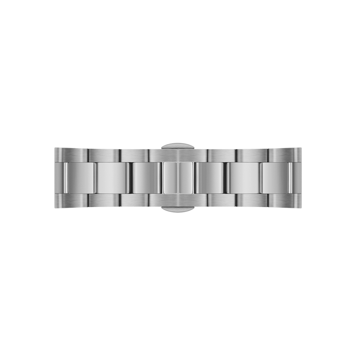 Polished silver stainless steel link bracelet for the Iconic Chronograph Arctic S, featuring a secure clasp and brushed finish for a comfortable and stylish fit.