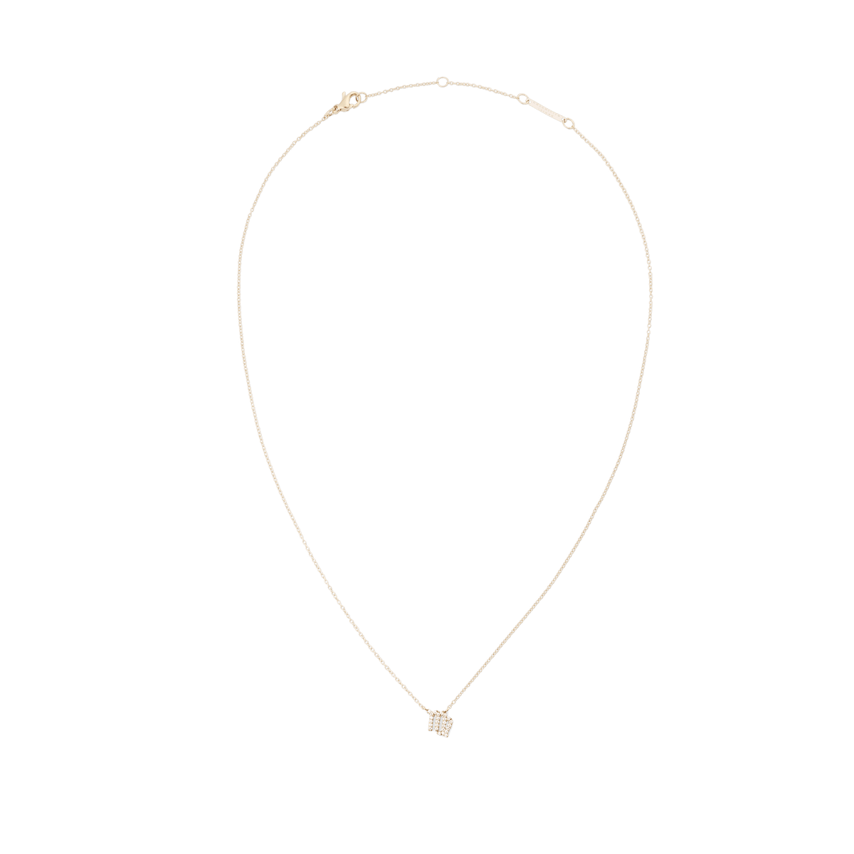 Crystal Zodiac Chain Necklace Gold with a fine adjustable gold chain and a Virgo zodiac pendant set with sparkling crystals, crafted for a minimalist and elegant finish.