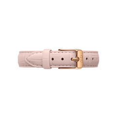 Rouge Strap Rose Gold features a soft pink genuine leather band with a pressed crocodile pattern and a polished rose gold buckle, offering a refined and modern look for your watch.
