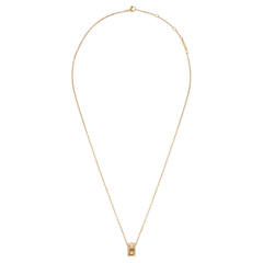 Elevation Necklace Gold with an adjustable fine chain and a geometric ring pendant, featuring textured and polished gold details for a minimalist and versatile jewellery style.