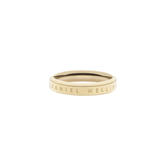 Classic Ring Gold featuring a slim, minimalist gold band with Daniel Wellington engraved along the outside, designed for stacking or wearing alone.