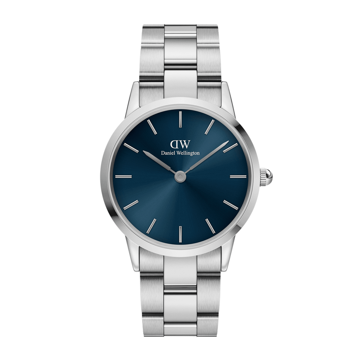 Iconic Link Arctic - Silver watch with blue dial 32mm | DW