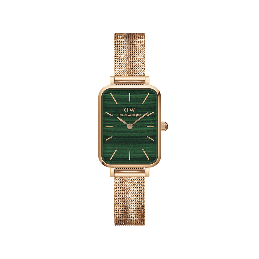 Quadro - Green square dial watch for women | DW