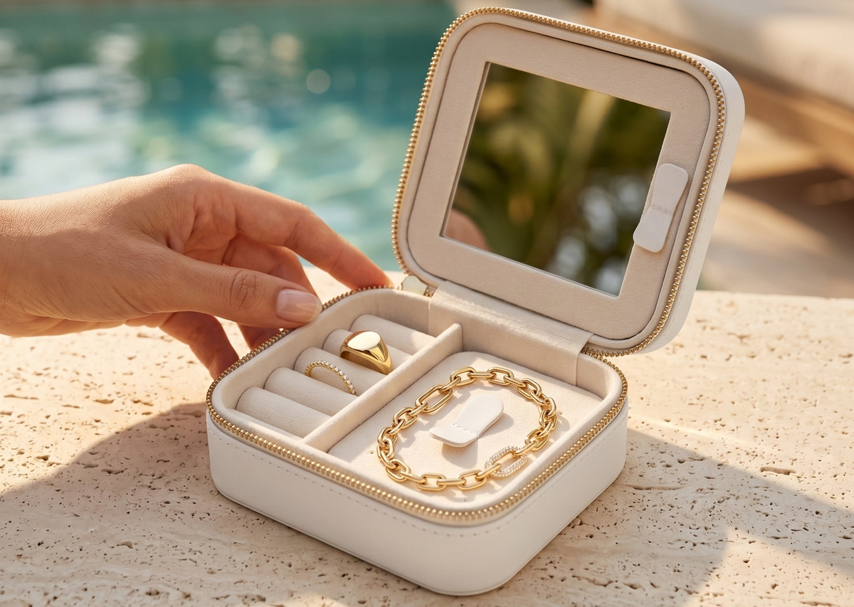 Travel jewellery box