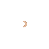 Moon Stud Rose Gold earring featuring a petite crescent shape and polished rose gold finish, crafted for understated elegance and versatile styling.