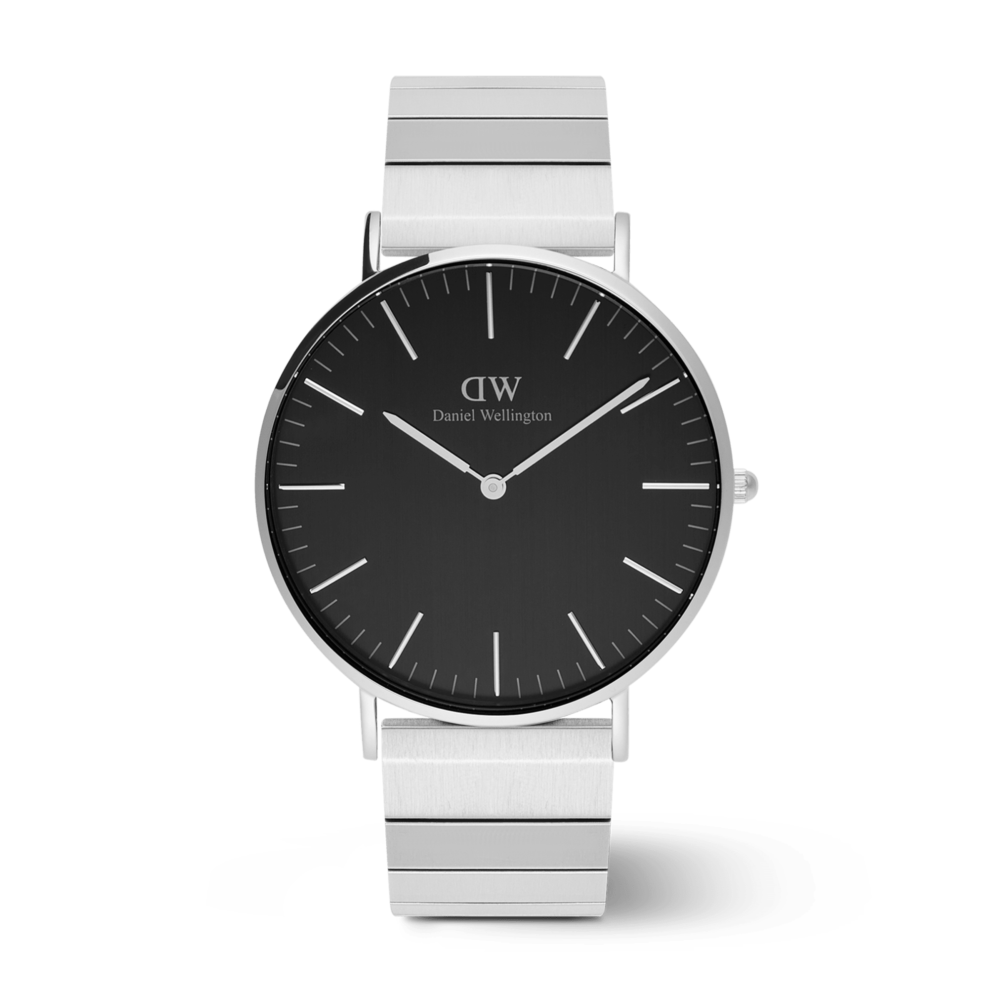 Classic Piano Link Onyx Silver