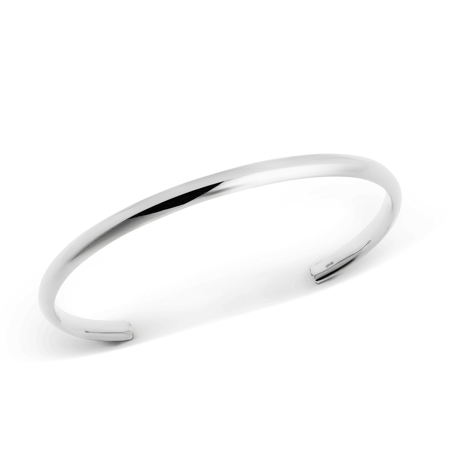 Arch Cuff Silver 6mm featuring a sleek, open-ended design with a polished silver finish and gently rounded edges, crafted from durable 316L stainless steel for a modern, minimalist look.