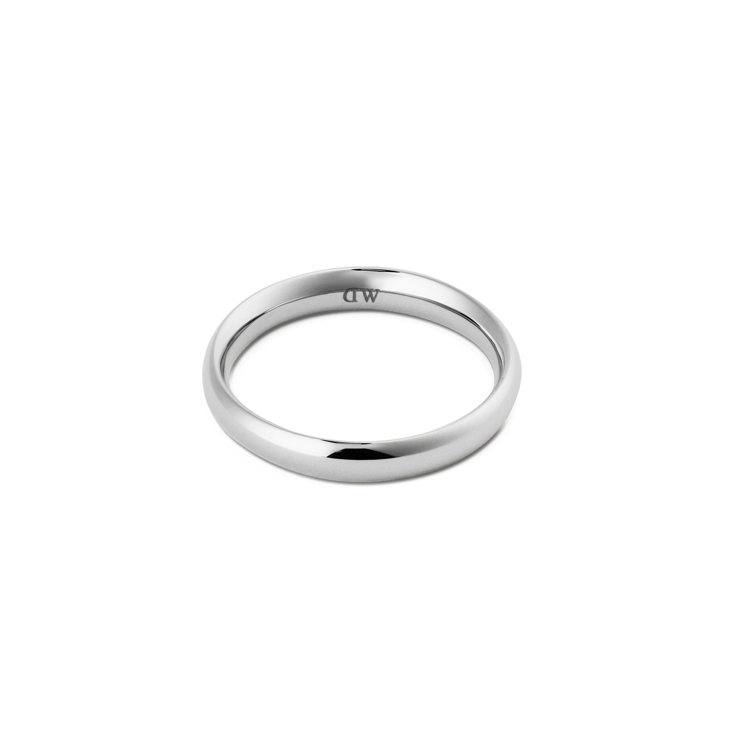 Arch Ring Silver 3.5mm with a smooth, polished silver finish and rounded band, designed for a minimalist and timeless look suitable for everyday wear.