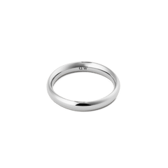 Arch Ring Silver 3.5mm with a smooth, polished silver finish and rounded band, designed for a minimalist and timeless look suitable for everyday wear.