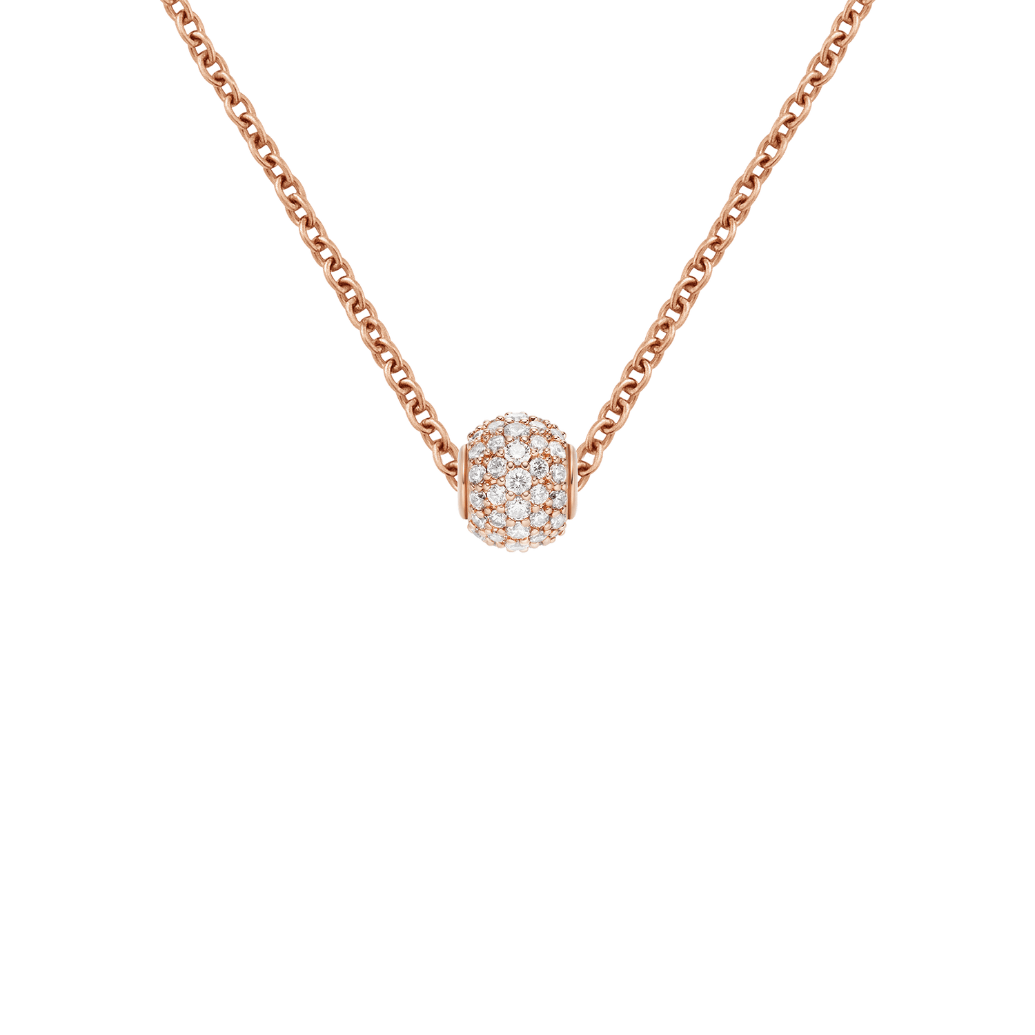 Pavé Orb White Crystal Charm RG