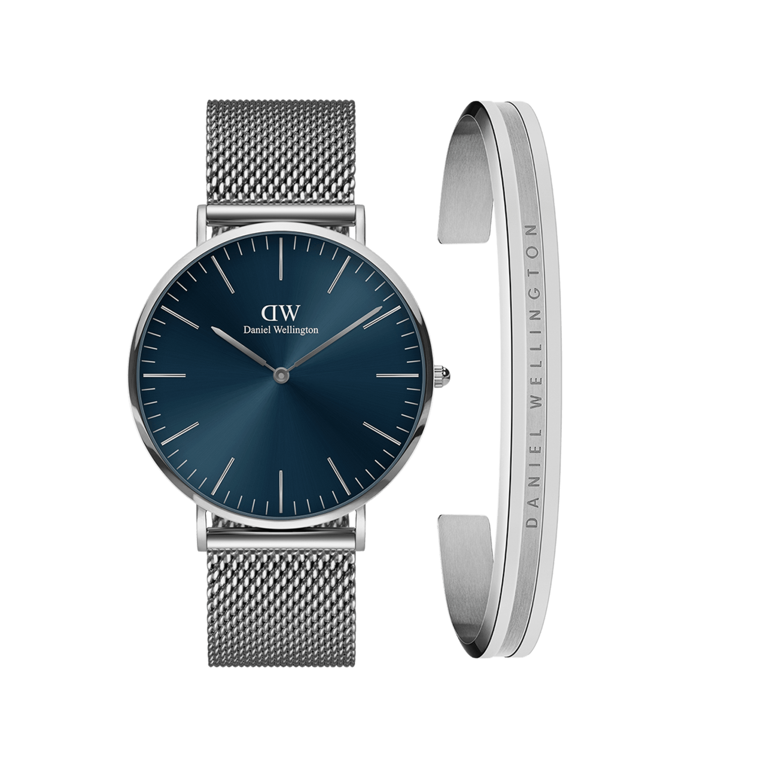 Classic Mesh Arctic + Elan Bracelet Silver