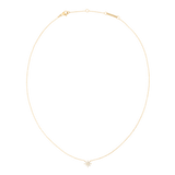 Fine gold chain necklace with a petite star-shaped pendant set with white cubic zirconia crystals, featuring an adjustable clasp for a comfortable fit.