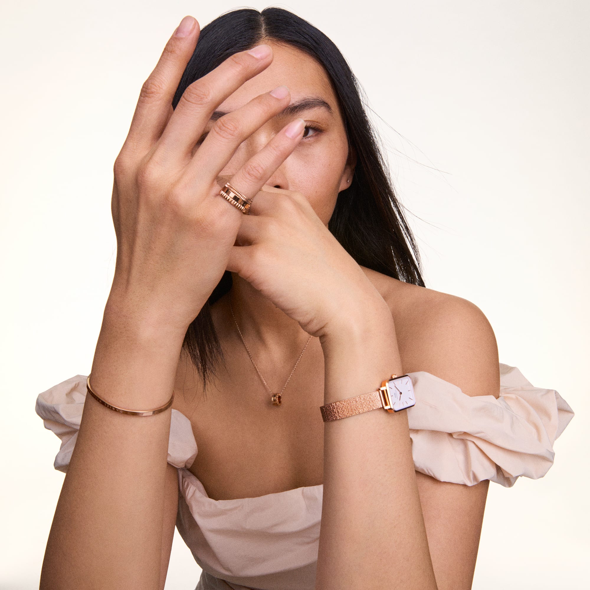 アクセサリー Daniel Wellington Elevation Necklace Jewellery - Elevation - Women's rose gold necklace | DW