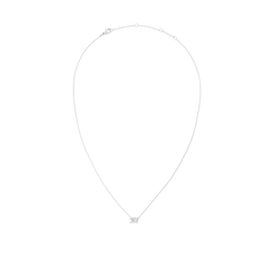 Crystal Zodiac Chain Necklace Silver with a fine adjustable chain and a small silver zodiac pendant set with sparkling crystals, designed for a minimalist and elegant look.