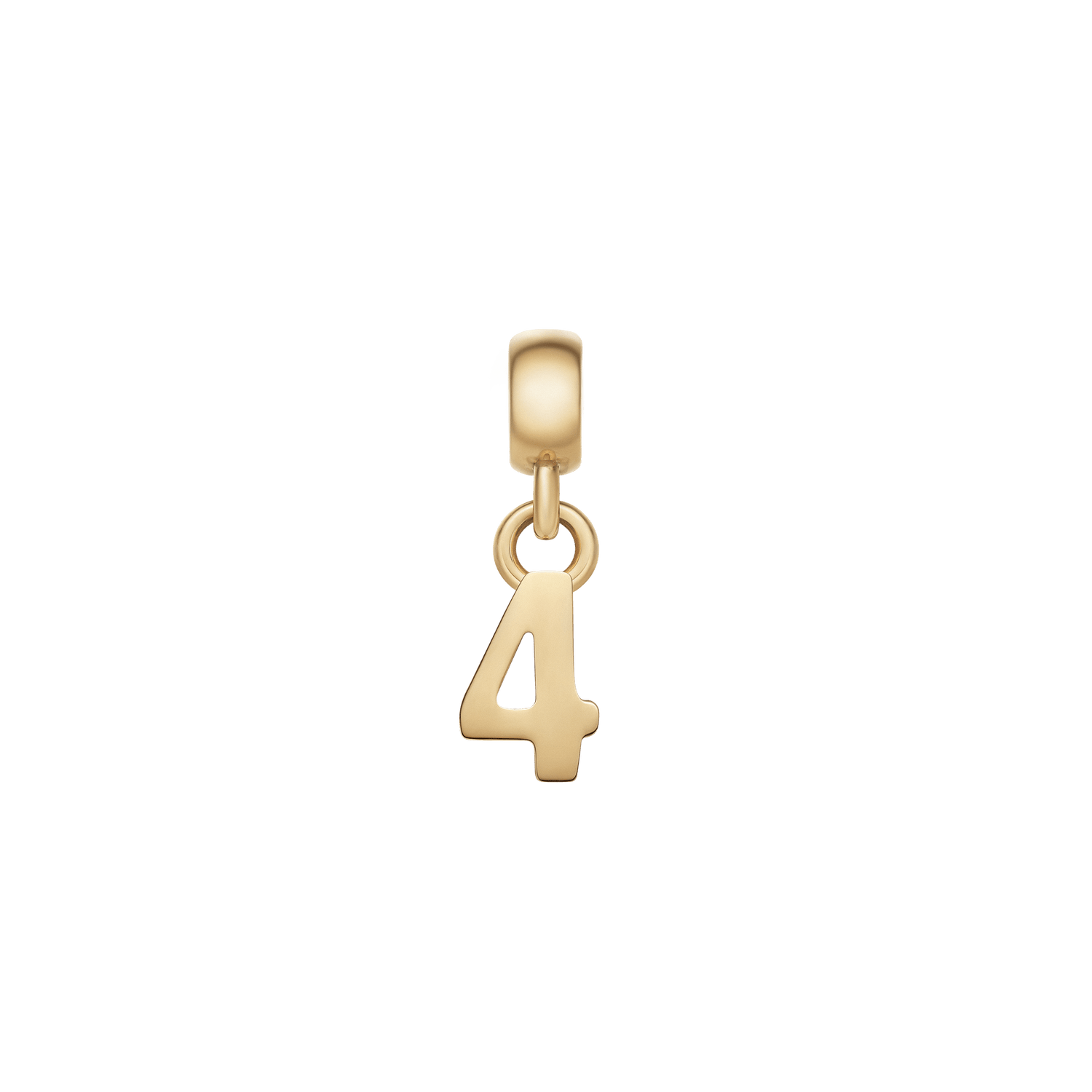 Number Charm Gold