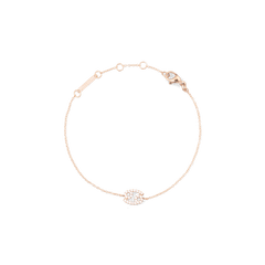 Delicate rose gold chain bracelet featuring an adjustable length and a crystal-encrusted zodiac pendant, designed for a subtle, personalised touch to everyday jewellery.