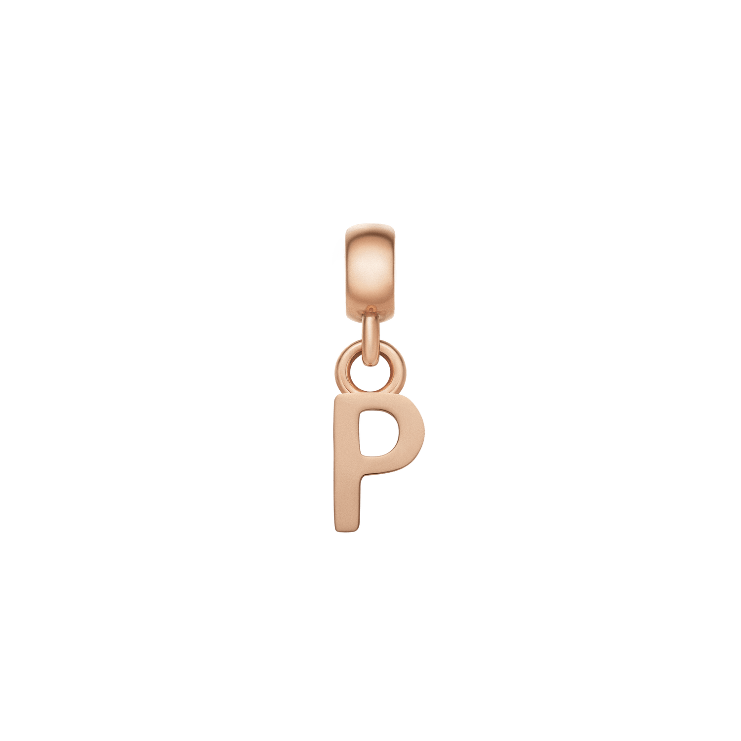 Letter Charm Rose Gold