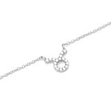 Crystal Zodiac Chain Necklace Silver with a Taurus zodiac pendant, crafted in silver and embellished with sparkling hand-set crystals on a fine chain.