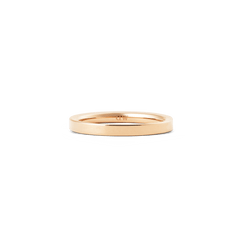 Line Ring Polished Rose Gold 2.5mm featuring a slim, minimalist band with a smooth polished finish and discreet logo inside, crafted for everyday wear.