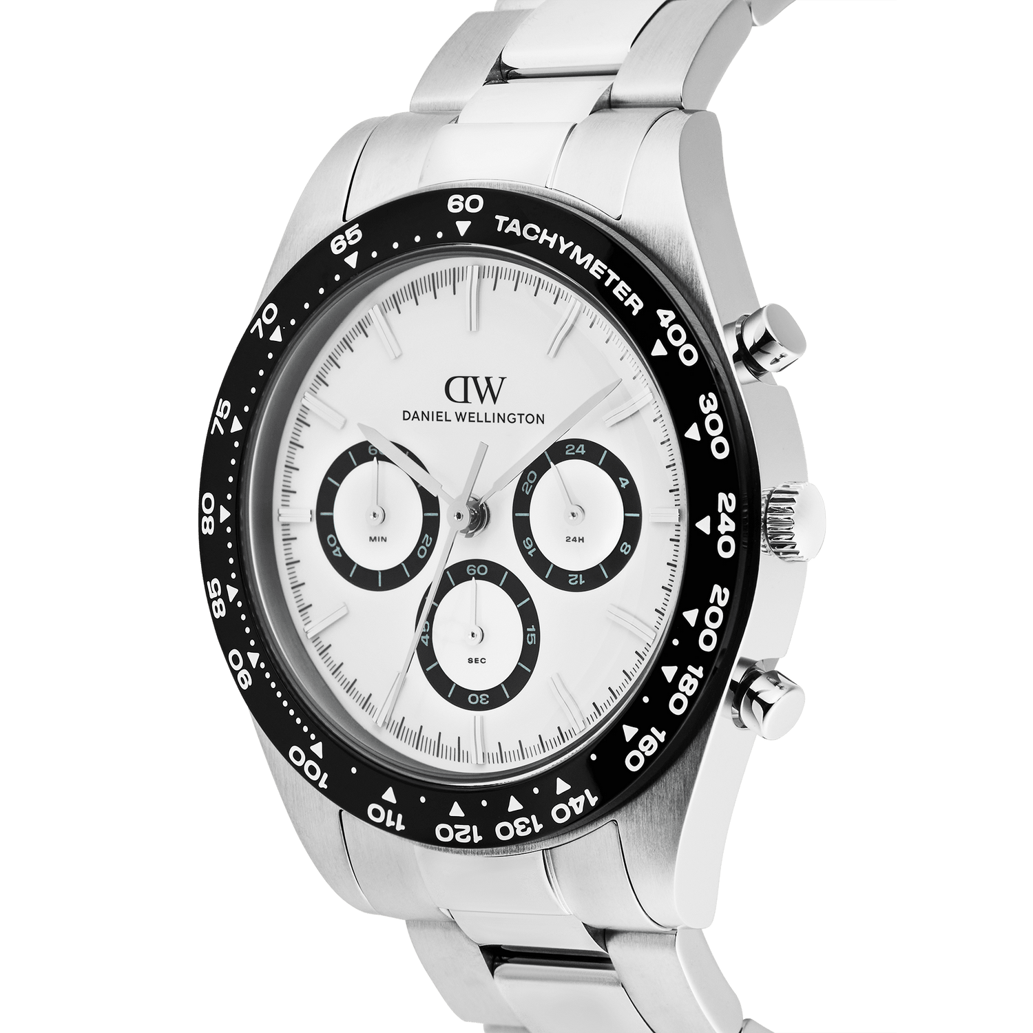 Iconic Tachymeter 3-Link Silver