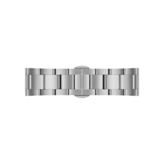 Polished silver stainless steel link bracelet for the Iconic Chronograph Arctic S, featuring a secure clasp and brushed finish for a comfortable and stylish fit.
