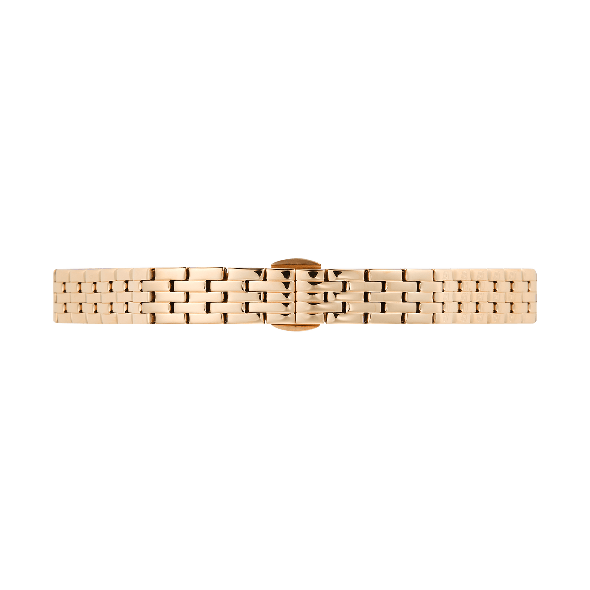 Rose gold 5-Link Strap for petite watches, featuring a polished finish, five-link structure, and butterfly clasp for a secure fit, crafted from stainless steel with a contemporary look.