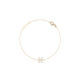 Crystal Zodiac Chain Bracelet Gold featuring a delicate gold chain, adjustable sizing rings, and a claw-set crystal Pisces zodiac charm, designed for a personalised and elegant look.