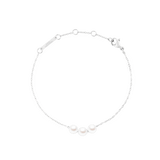 Pearl Trio Bracelet Silver