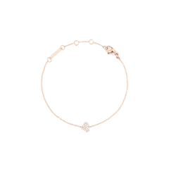 Rose gold chain bracelet with an adjustable fit, featuring a crystal-encrusted zodiac pendant for a refined and personalised jewellery accent.