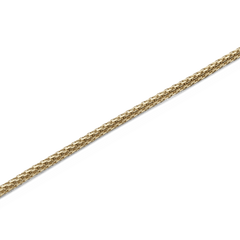 Close-up of the Tide Mesh Necklace Gold 1.8 showing its fine mesh chain design, polished gold finish, and intricate link detailing for a modern, elegant look.