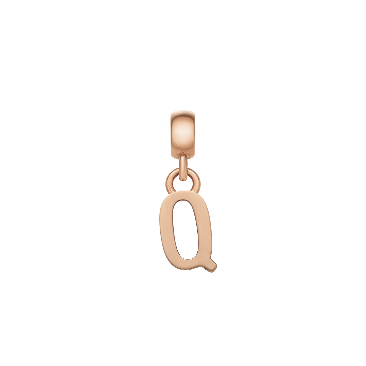 Letter Charm Rose Gold