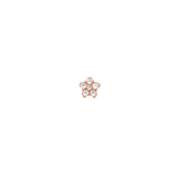 Crystal Star Stud Rose Gold earring featuring a petite star shape with sparkling cubic zirconia crystals and a polished rose gold finish, ideal for everyday wear or stacking.
