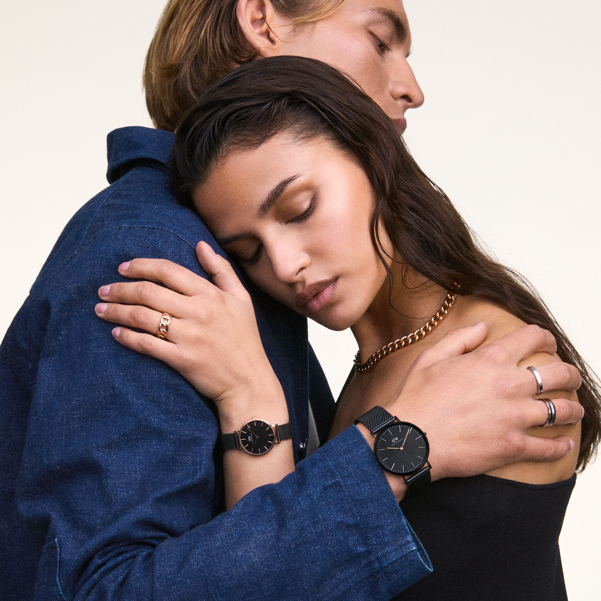 Petite Ashfield - Black women's watch with rose gold | DW Petite Ashfield - Black women's watch with rose gold | DW