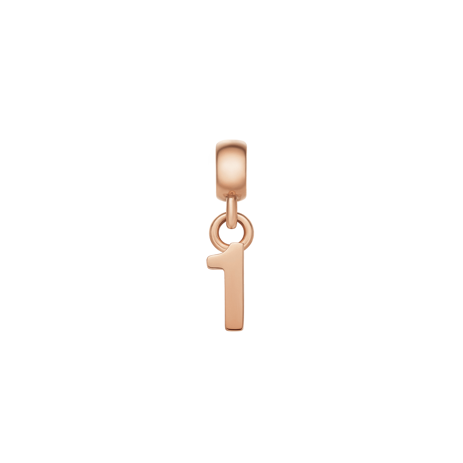 Number Charm Rose Gold