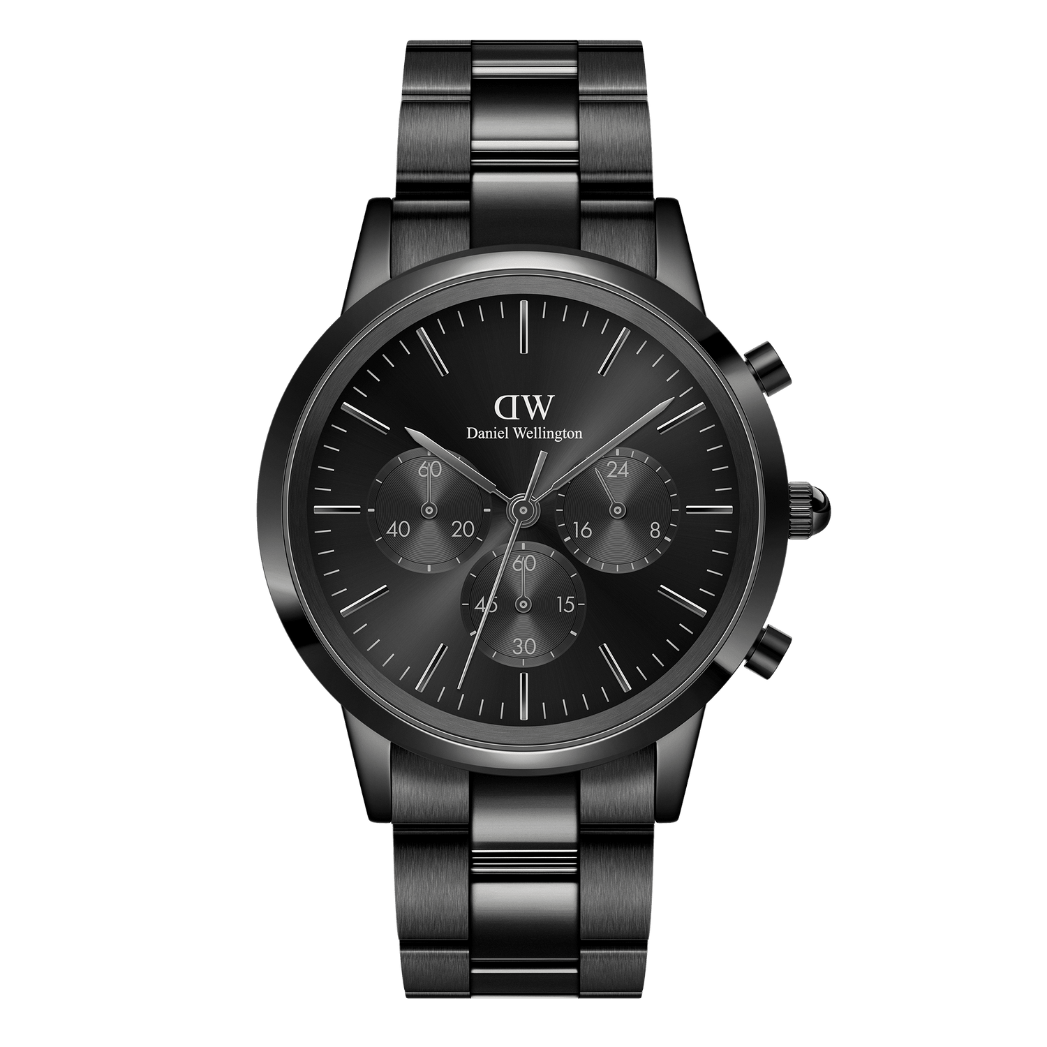 Iconic Chronograph Link Onyx B Black