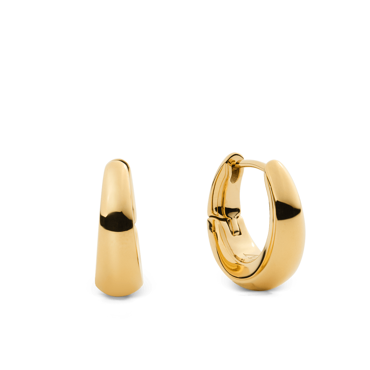 Flow Earring 15mm Gold
