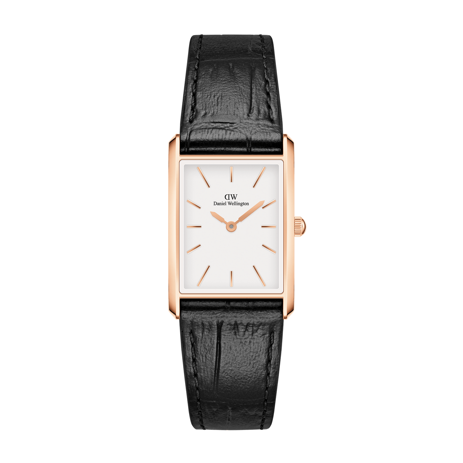 Bound Black Crocodile Rose Gold