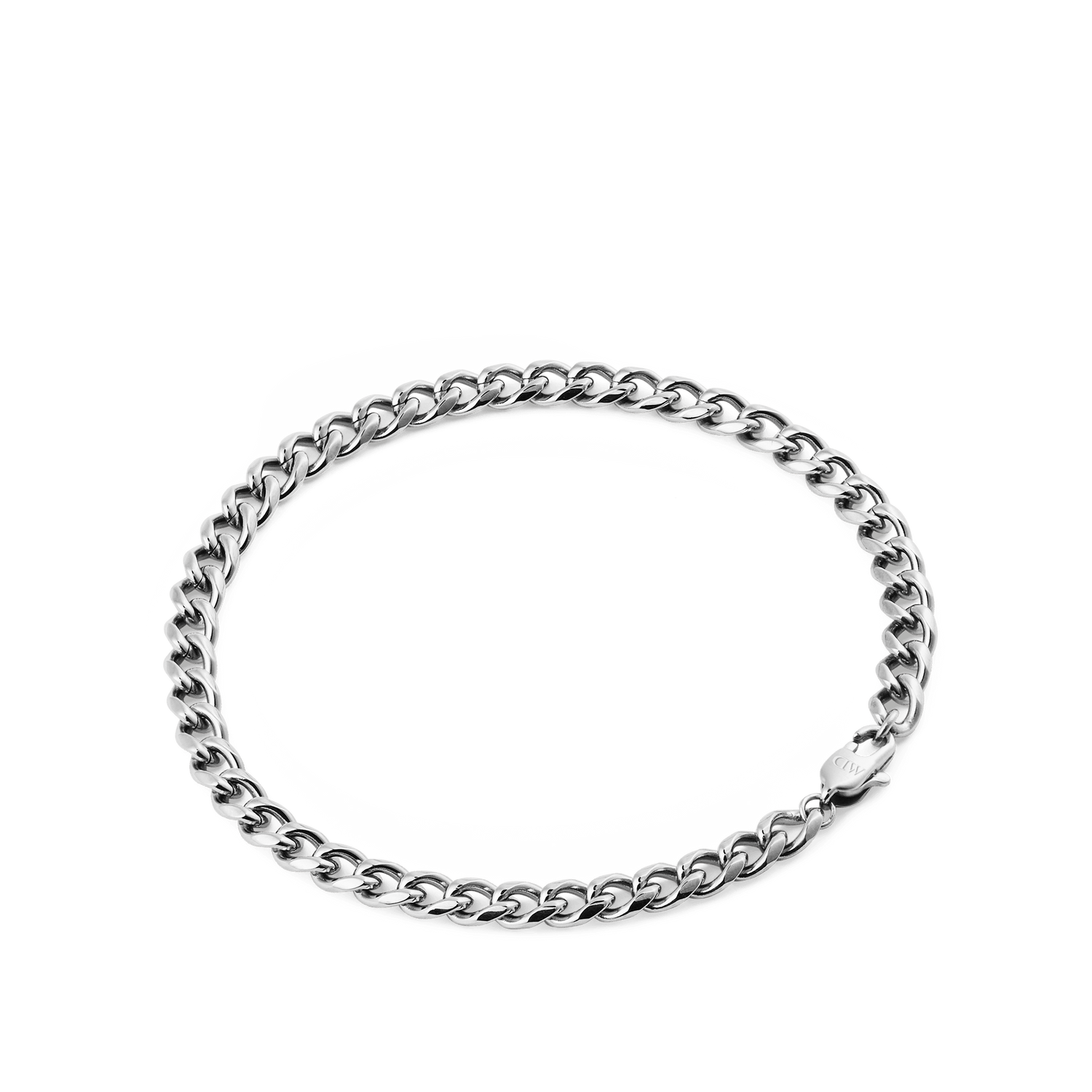 Ellipse 4mm Bracelet Silver