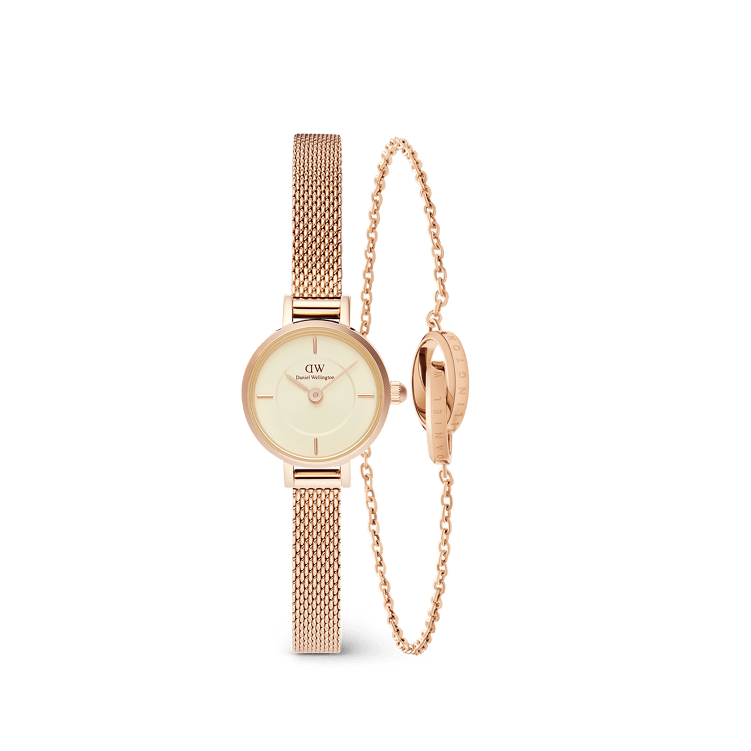 Petite Mini & Elan Unity Bracelet Set Rose Gold