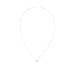 Crystal Zodiac Chain Necklace Silver displayed in a full loop, featuring a fine adjustable silver chain with a sparkling Virgo zodiac pendant set with hand-set crystals.