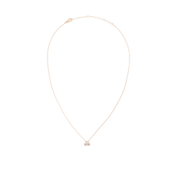 Crystal Zodiac Chain Necklace Rose Gold featuring a fine adjustable chain and a Libra zodiac pendant set with sparkling crystals, designed for a minimalist and elegant style.