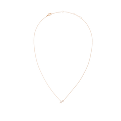 Crystal Zodiac Chain Necklace Rose Gold with a fine adjustable chain and a sparkling crystal zodiac pendant, crafted for a minimalist and modern look.