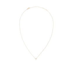 Crystal Zodiac Chain Necklace Gold features a fine gold chain with an Aries zodiac pendant set with sparkling crystals, offering a minimalist and elegant jewellery choice.