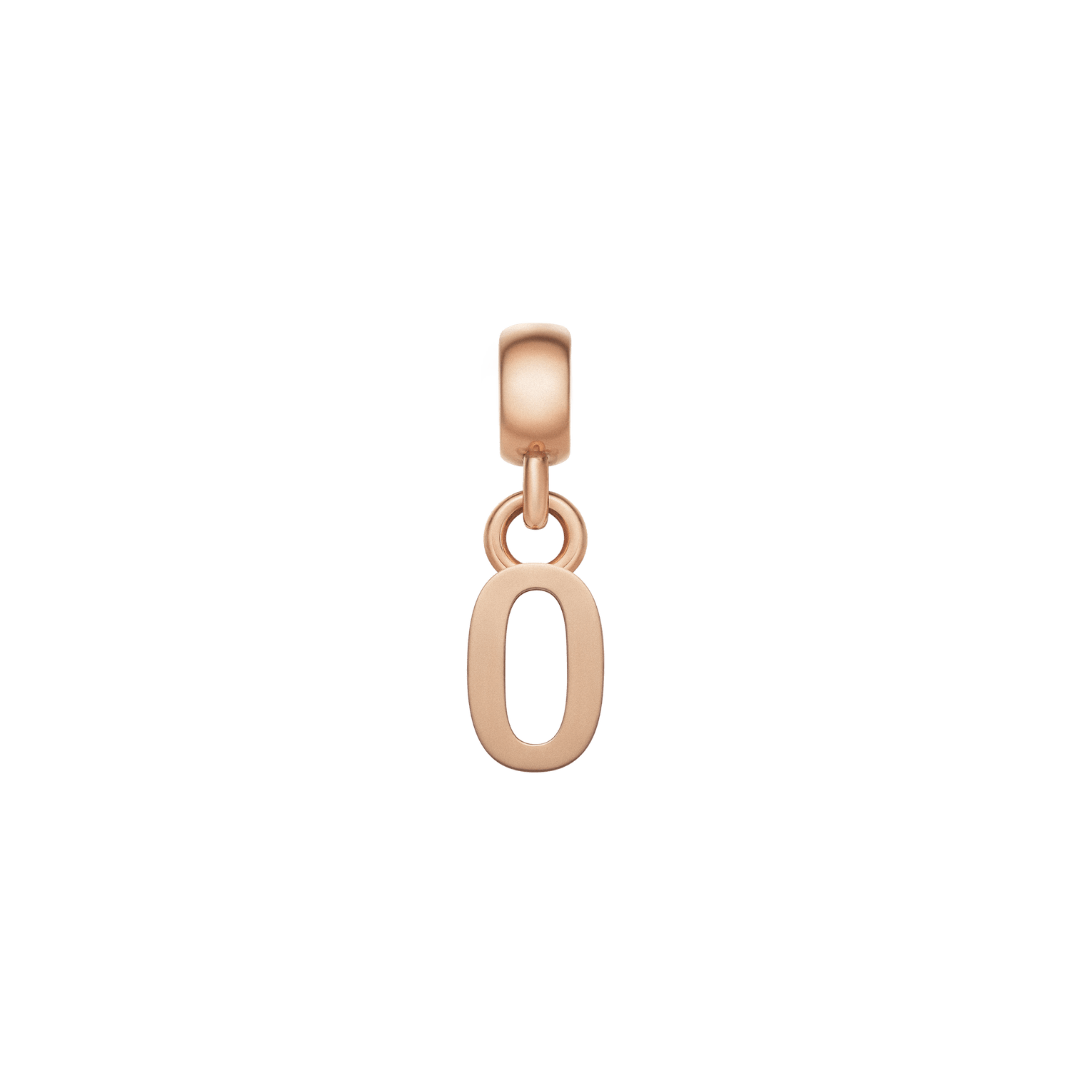 Letter Charm Rose Gold