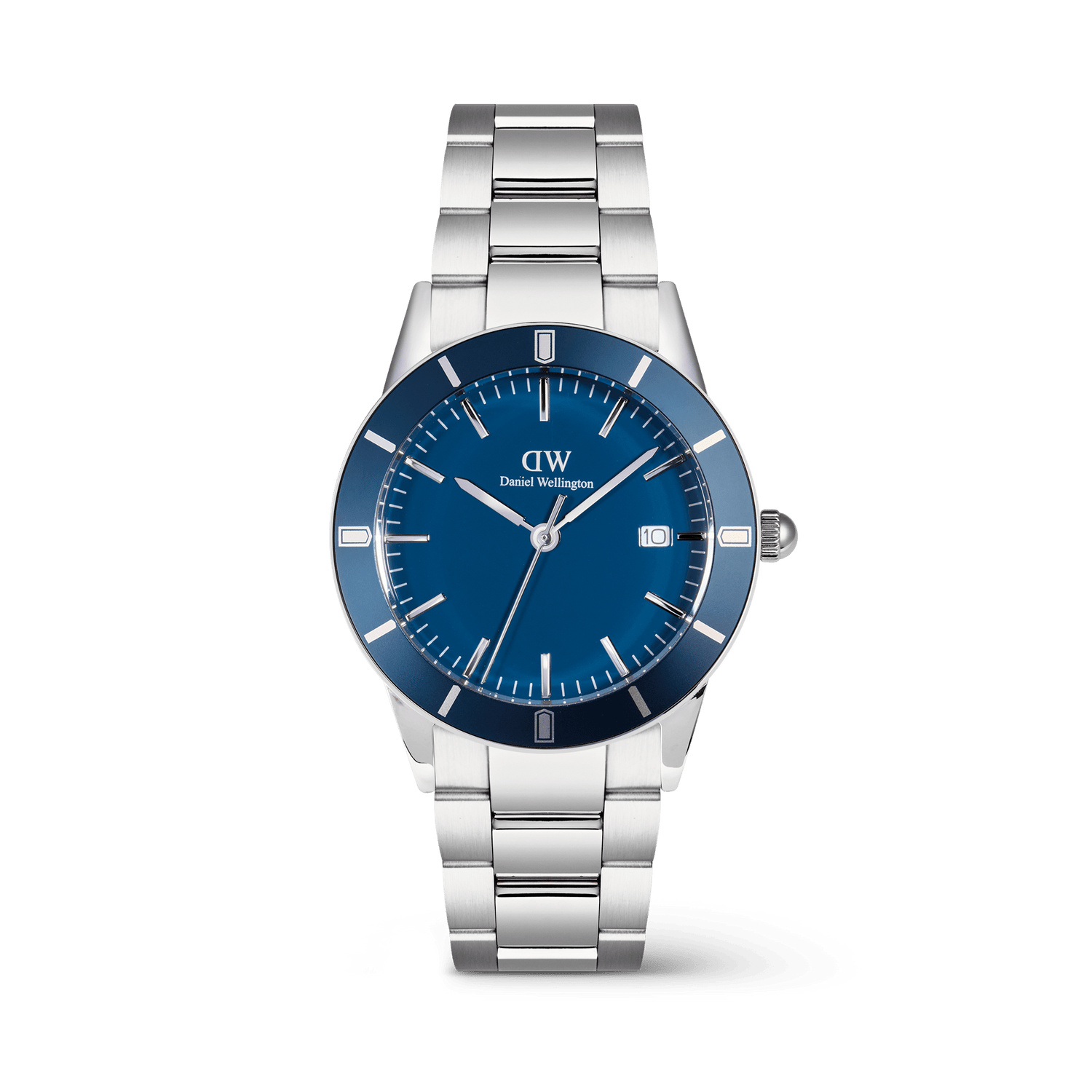 Iconic Paradigma Link Blue Enamel Silver