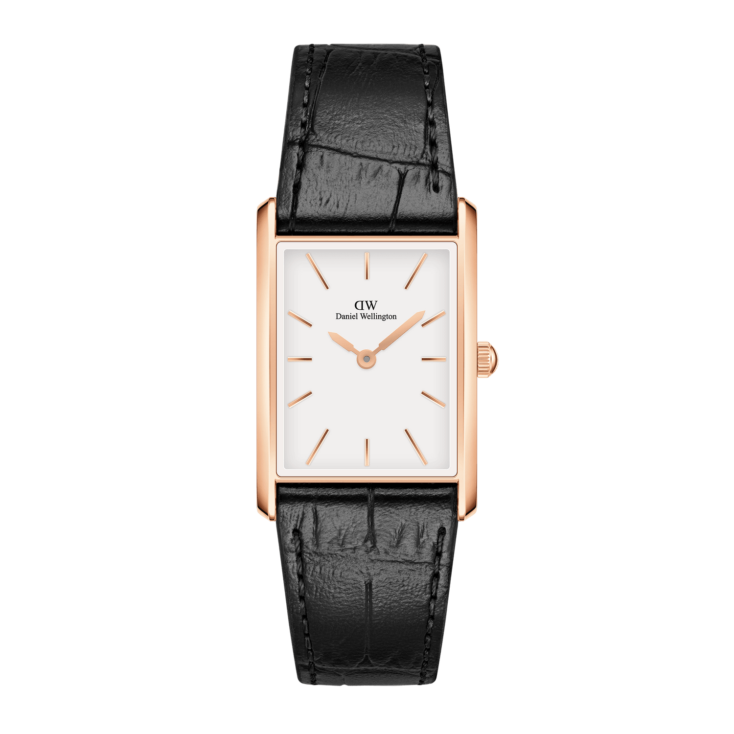 Bound Black Crocodile Rose Gold