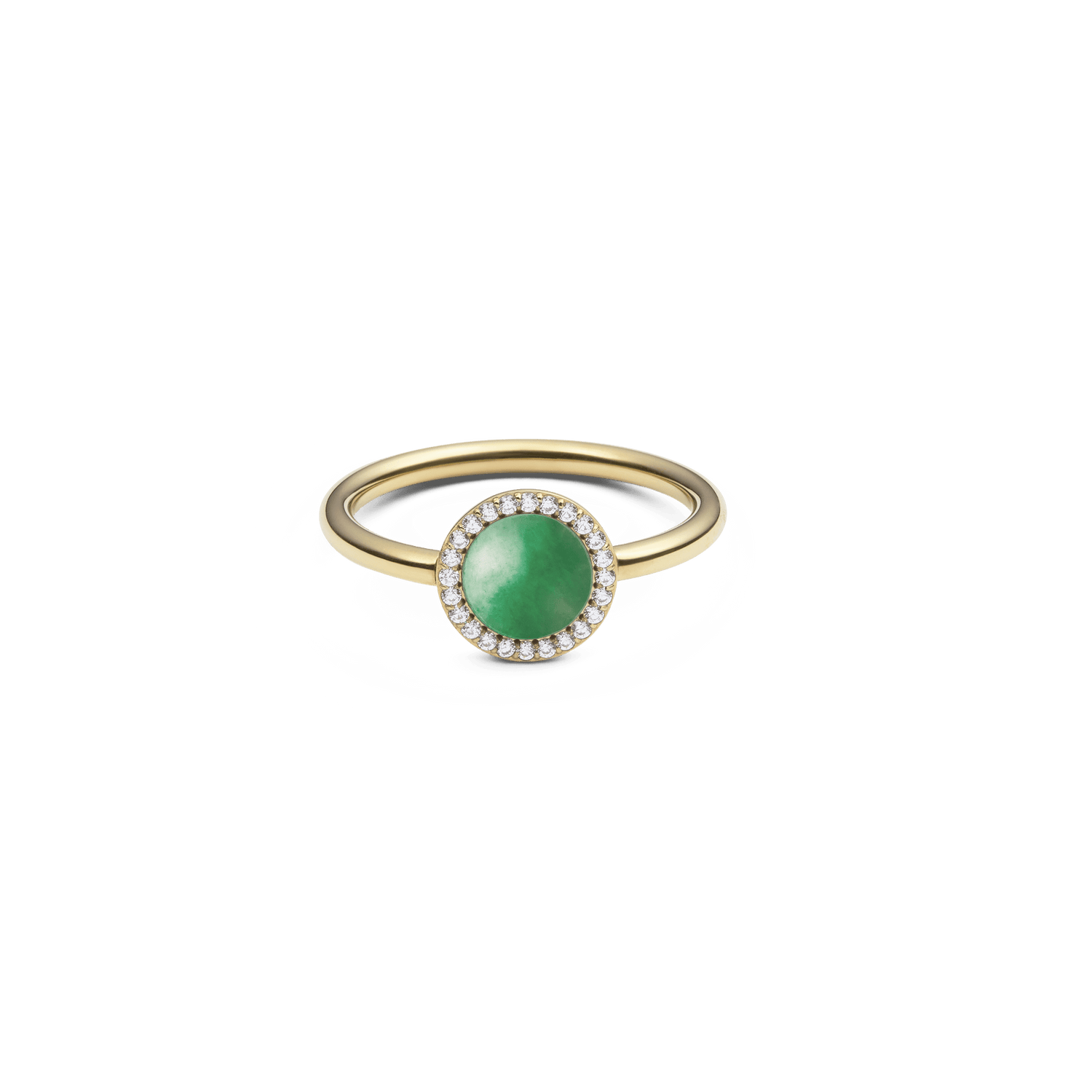 Audrey Ring Jade Gold